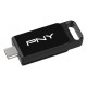 PNY Elite unidad flash USB 64 GB USB Tipo C 3.2 Gen 1 (3.1 Gen 1) Negro